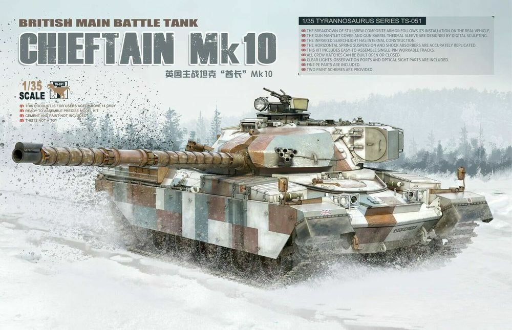 Meng Model TS-051 1/35 British Main Battle Tank Chieftain MK.10 — scale model kit