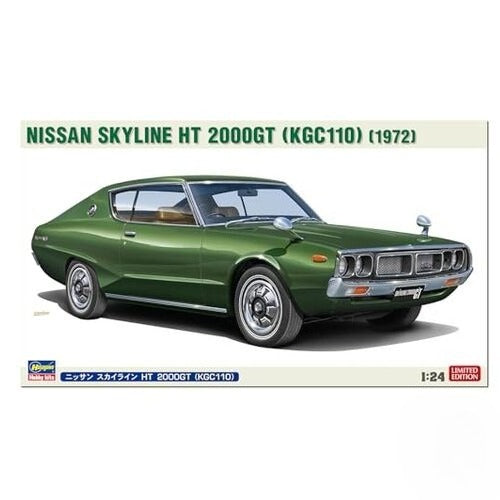 NEW Hasegawa 1/24 Nissan Skyline HT 2000GT KGC110 Plastic Model Car 20743 — scale model kit
