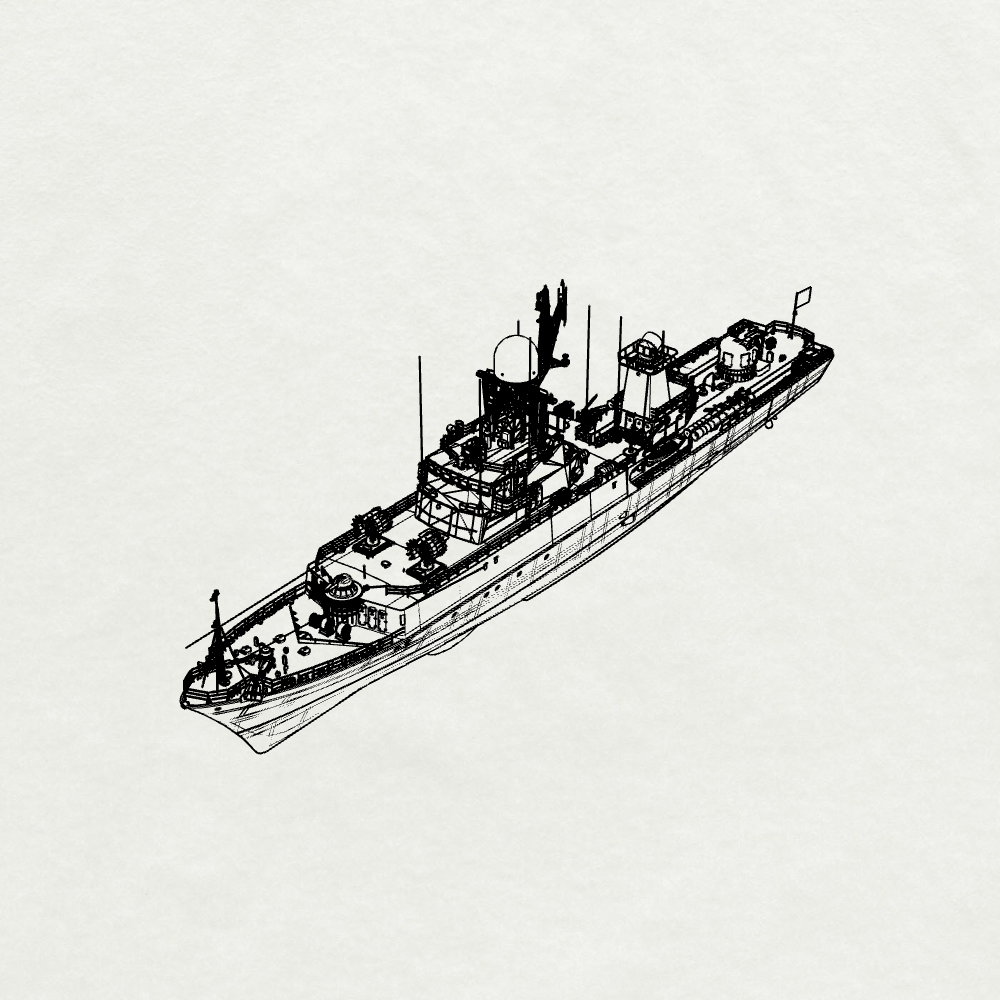 SSMODEL 625  Military Model Kit Soviet 1331M Small Anti-Submarine Vessel(Bottomless Version)