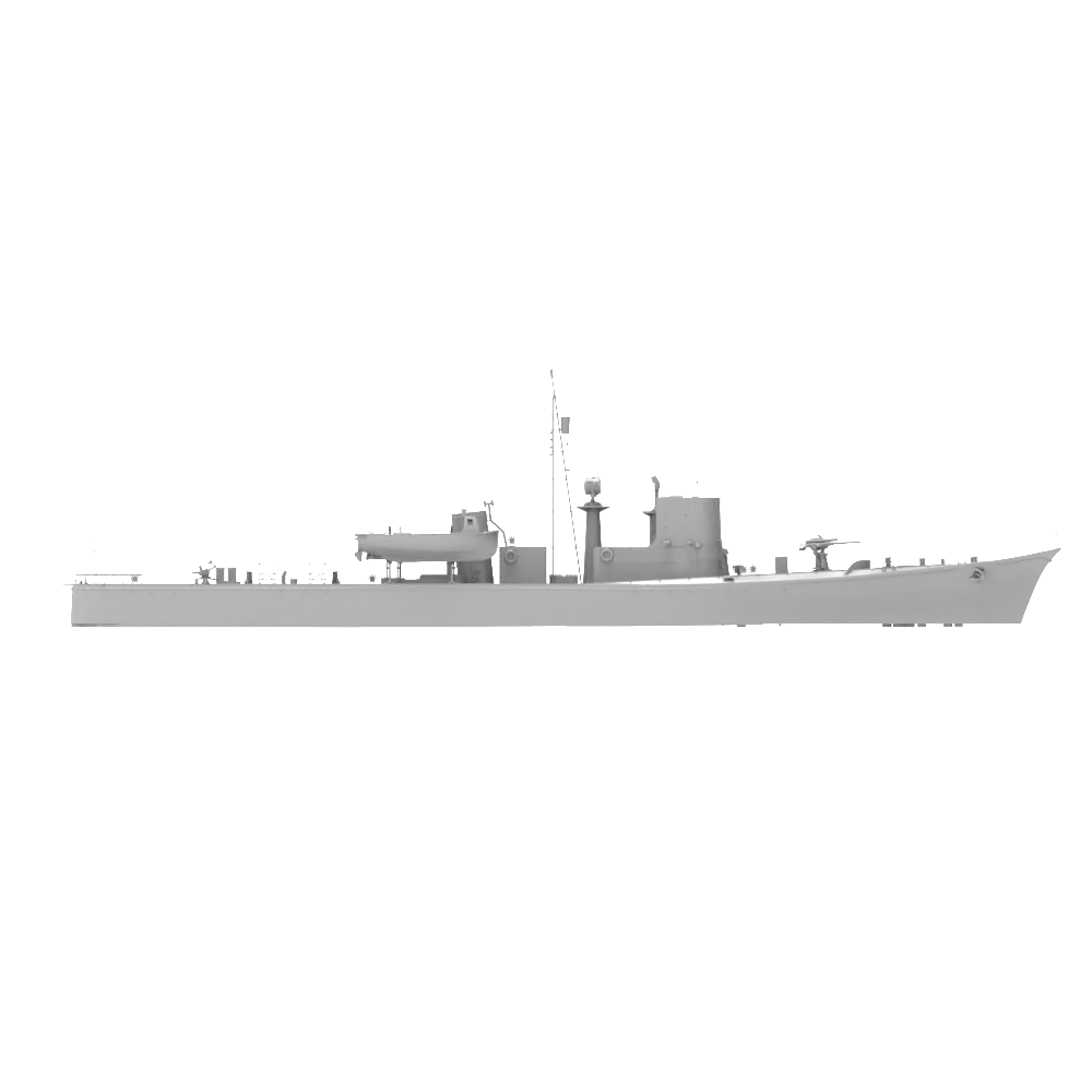 RHWS011 IJN Type K-8 No.13 Submarine Chaser Kusentei Water line