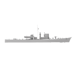 RHWS011 IJN Type K-8 No.13 Submarine Chaser Kusentei Water line