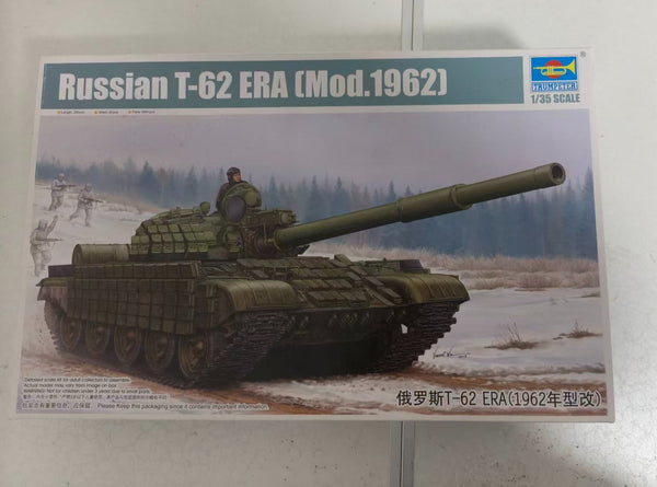Trumpeter 01555 1/35 scale Russian T-62 ERA Mod.1962 tank model kit