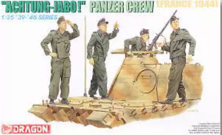 Dragon 6191 1/35 "Achtung-Jabo!" Panzer Crew (France 1944) Model Figure Kit