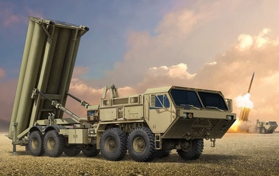 TRUMPETER 01054 TERMINAL HIGH ALTITUDE AREA DEFENCE THAAD 1/35 Model Kit-