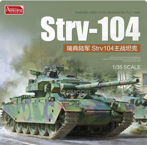 Amusing 35A043 1/35 Strv-104 SWEDISH ARMY STRV104 MAIN BATTLE Tank Model Kit