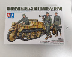 Tamiya 35377 1/35 Scale Model Kit WWII German Sd.Kfz.2 Kettenkraftrad w/Trailer