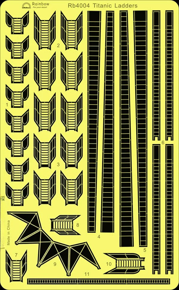Rainbow  1/400 Titanic Ladders and Escalators Rb4004 — scale model kit