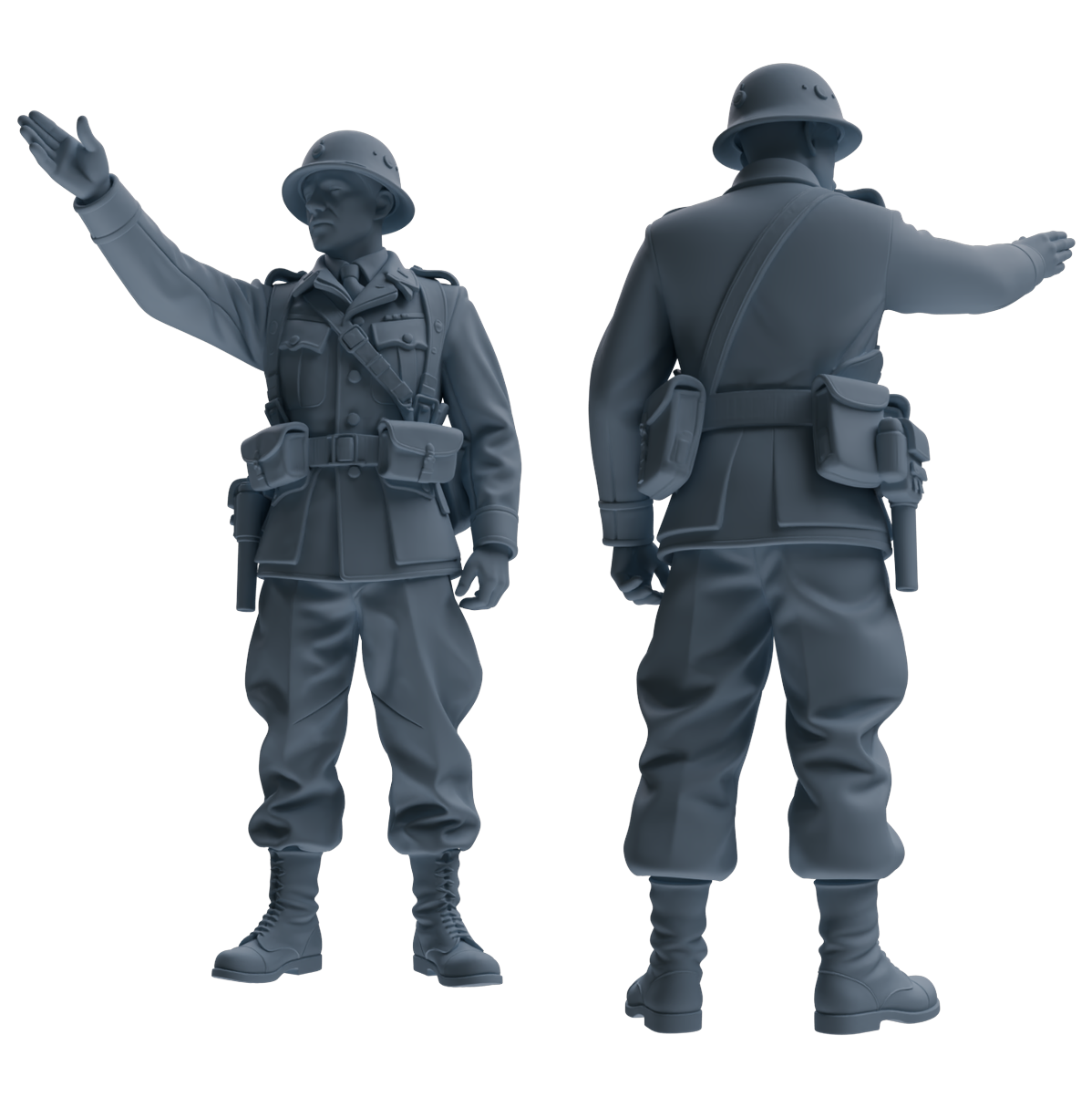 MRY-SFW SSTR191 Miniatures Soldier Model Kit Multi-Scenario Combat Soldier Pose Modern Model 5 pcs