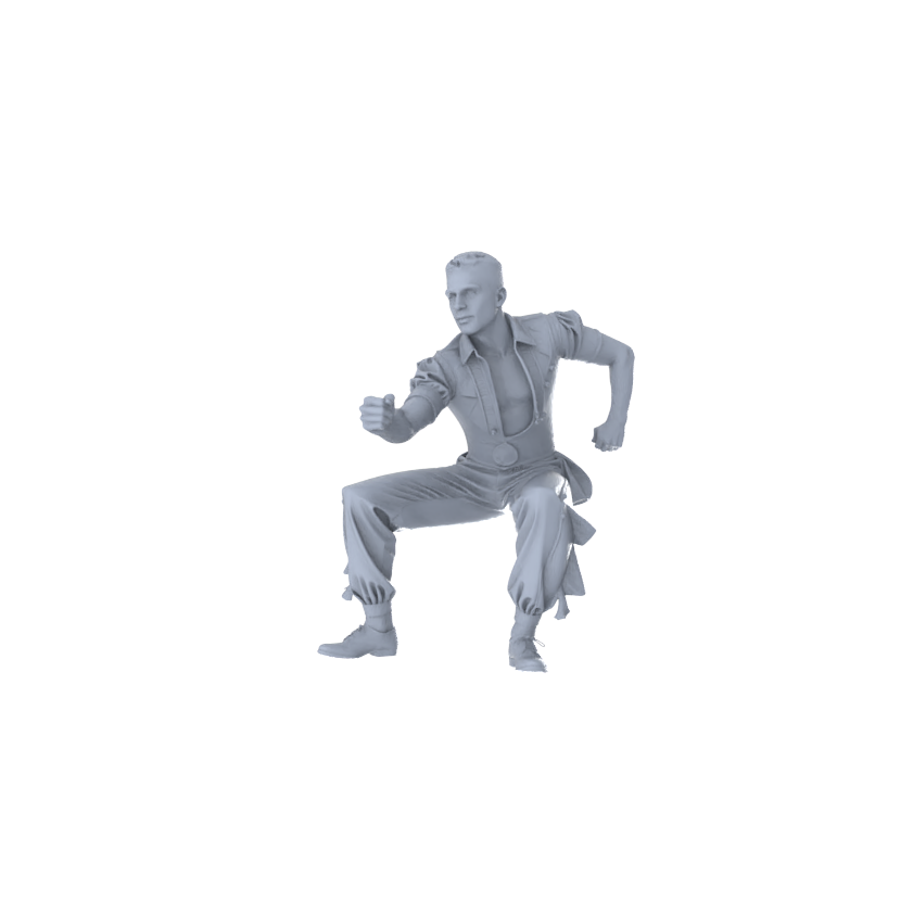 Detail view of MRY-SFW LYTR557 Modern Stage Latin Dancers Pose Group of 3 Miniature Car Diorama Figures Scene Props Accessories Resin Model