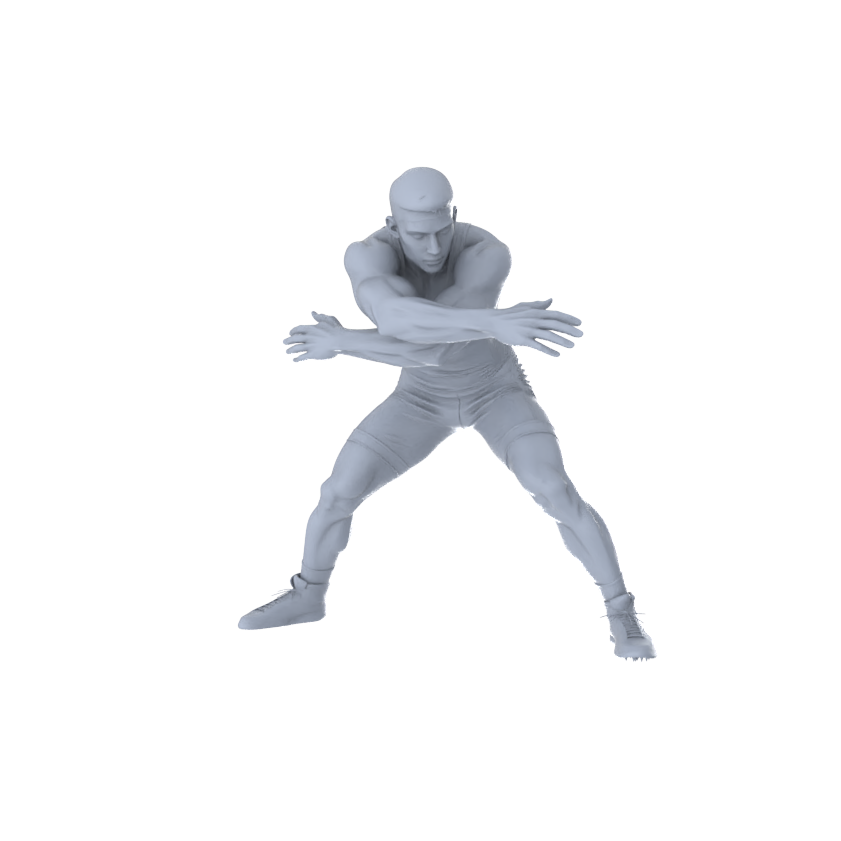MRY-SFW LYTR558A Modern Competitive Wrestling Standing Male Single 3D Printed Resin Model Kit by SSMODEL