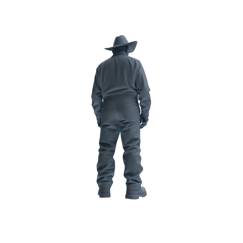 Detail view of MRY-SFW LYTR922 Farm Cowboy Worker Multi-pose Modern Model 3 pcs Model