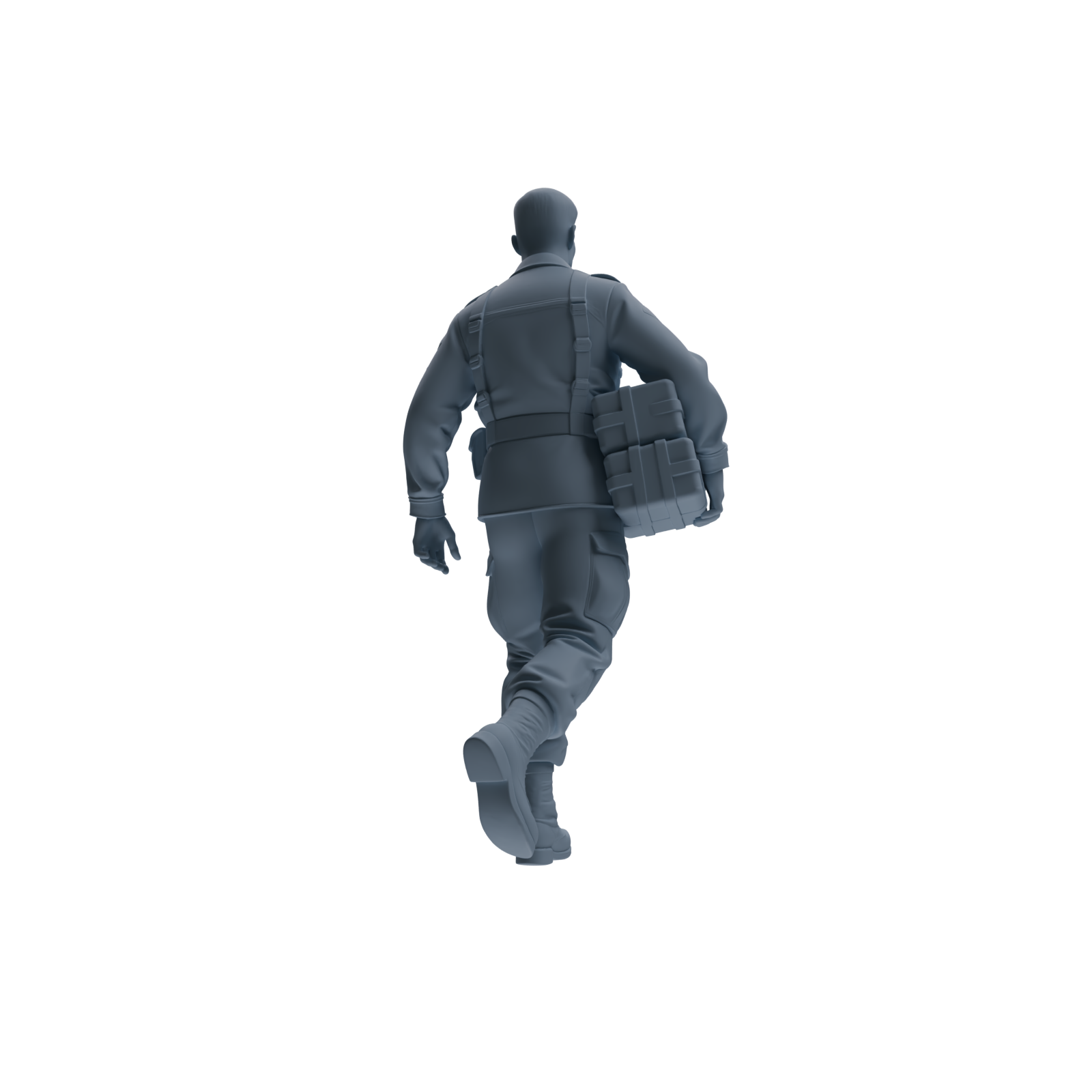 MRY-SFW SSTR179 Miniatures Soldier Model Kit Logistics Soldier Pose Modern Model 3 pcs