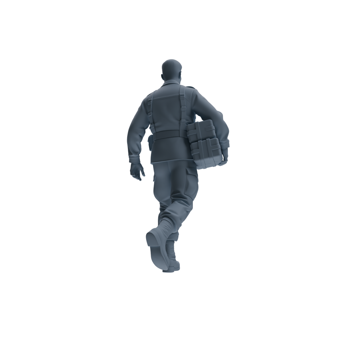 MRY-SFW SSTR179 Miniatures Soldier Model Kit Logistics Soldier Pose Modern Model 3 pcs — detail view 2