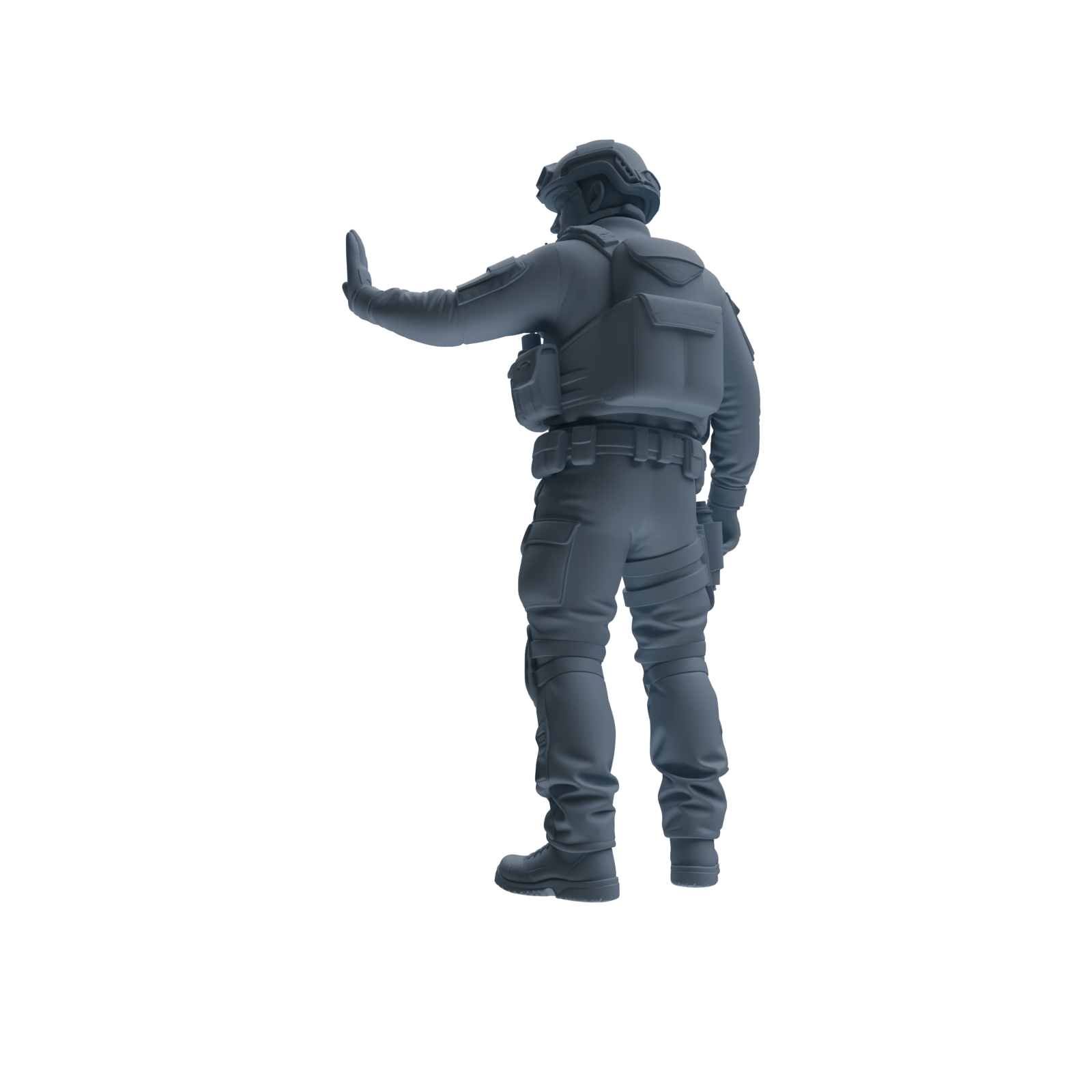 MRY-SFW SSTR183 Miniatures Soldier Model Kit Special Forces Soldier Pose Modern Model 3 pcs