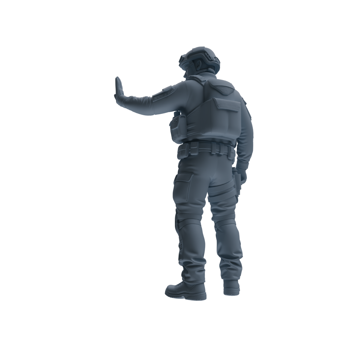 MRY-SFW SSTR183 Miniatures Soldier Model Kit Special Forces Soldier Pose Modern Model 3 pcs — detail view 2
