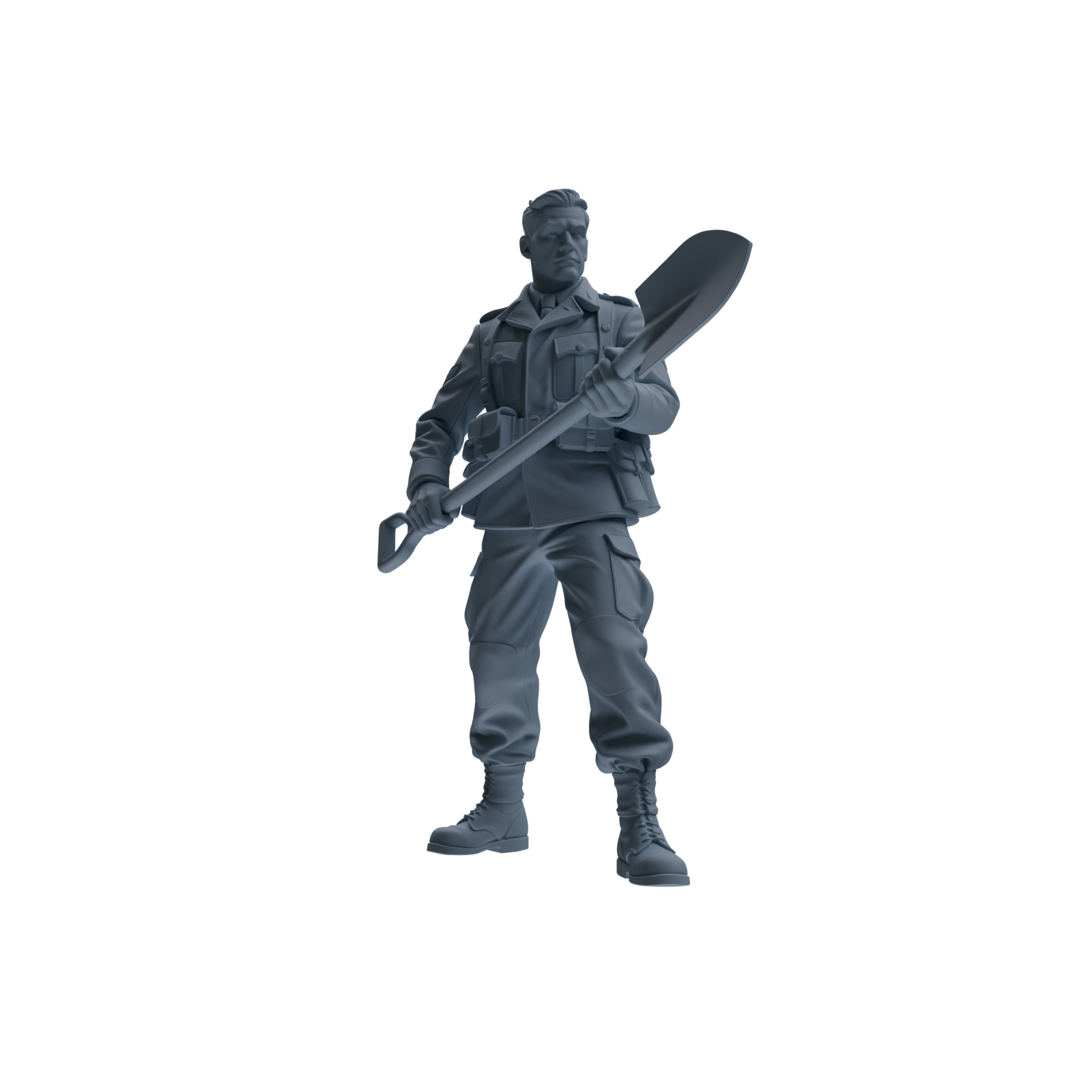 MRY-SFW SSTR185 Miniatures Soldier Model Kit Combat Engineer Soldier Pose Modern Model 4 pcs