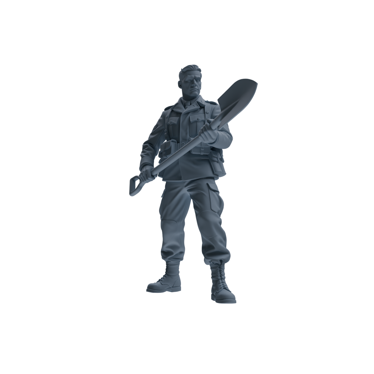 MRY-SFW SSTR185 Miniatures Soldier Model Kit Combat Engineer Soldier Pose Modern Model 4 pcs — detail view 3