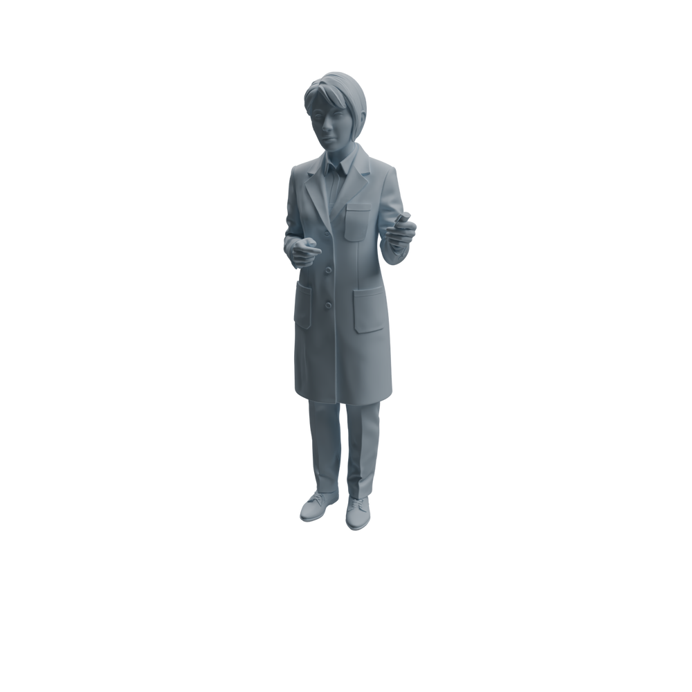 Detail view of MRY-SFW LYTR964 Lab Instructor Teacher Character Modern Model 4 pcs Model