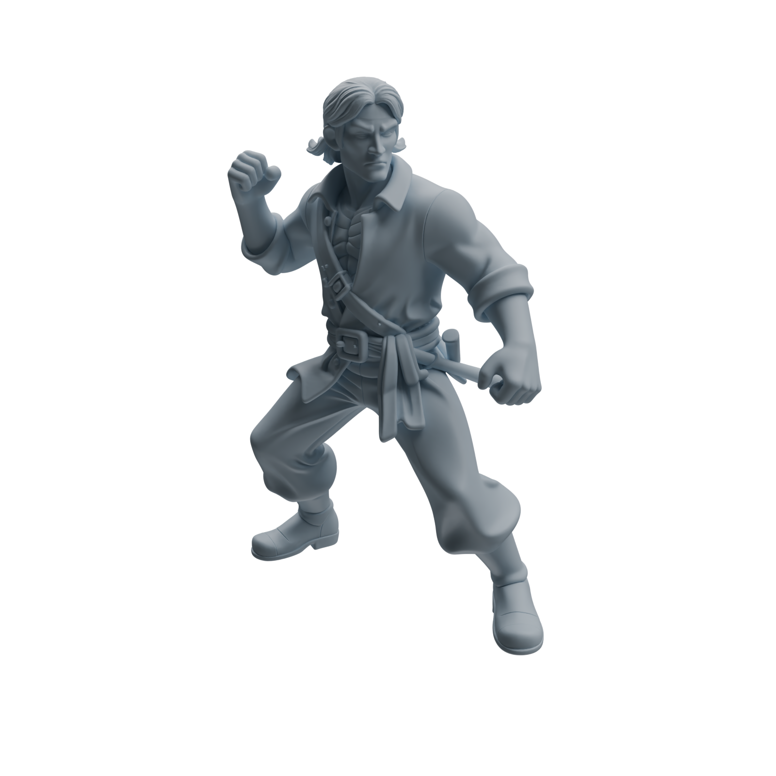 Detail view of MRY-SFW LYTR1098 Axe-wielding Pirate Character Modern Model 4 pcs Model