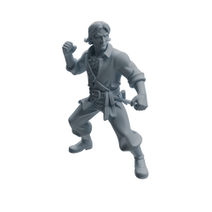 Detail view of MRY-SFW LYTR1098 Axe-wielding Pirate Character Modern Model 4 pcs Model
