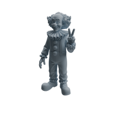 Detail view of MRY-SFW LYTR1055 Carnival Clown Style Character Modern Model 4 pcs Model