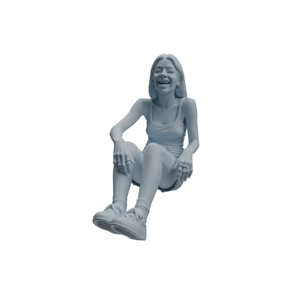 Detail view of MRY-SFW LYTR1042 Joyful Interactive Female Character Modern Model 4 pcs Model