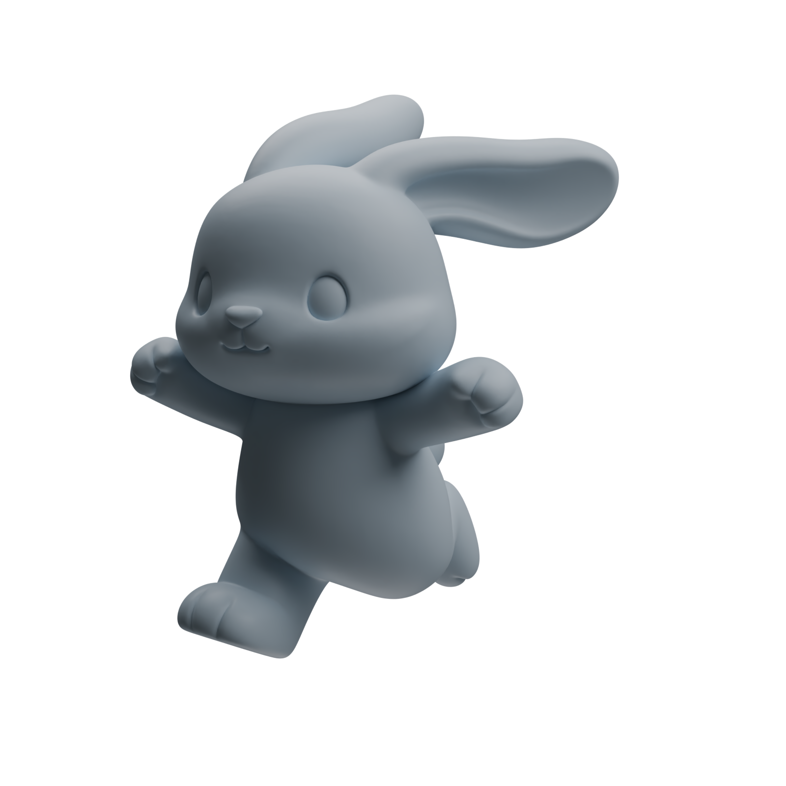 Detail view of MRY-SFW LYTR1047 Cartoon Rabbit Animal Modern Model 4 pcs Model