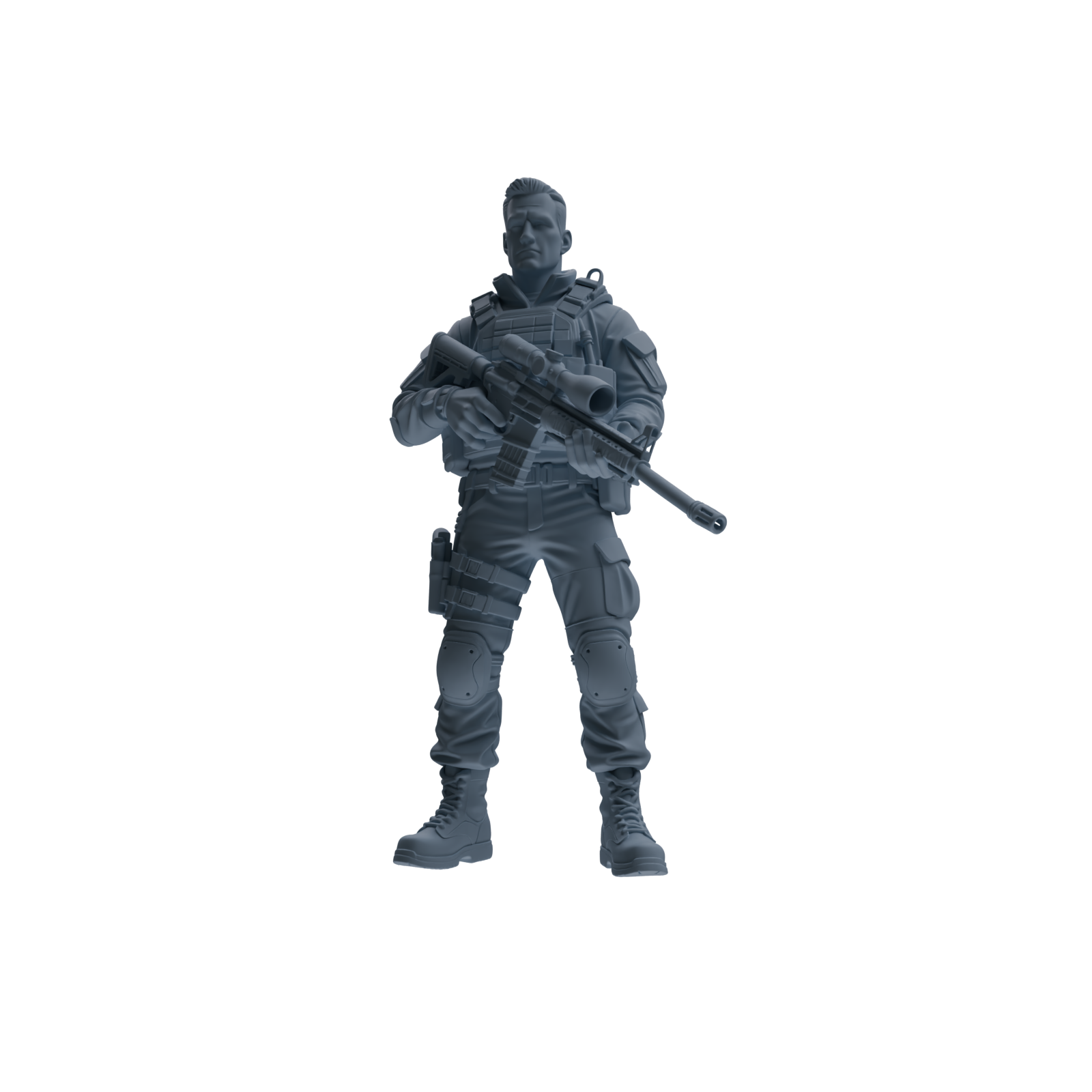 MRY-SFW SSTR176 Miniatures Soldier Model Kit Special Forces Soldier Modern Model 3 pcs