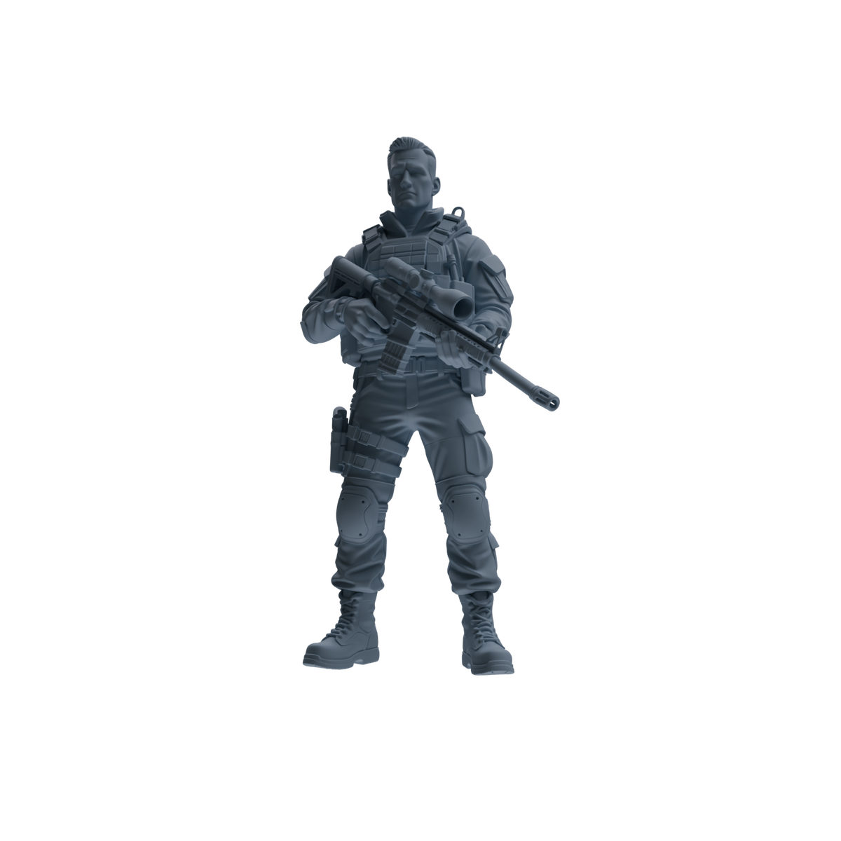 MRY-SFW SSTR176 Miniatures Soldier Model Kit Special Forces Soldier Modern Model 3 pcs — detail view 2