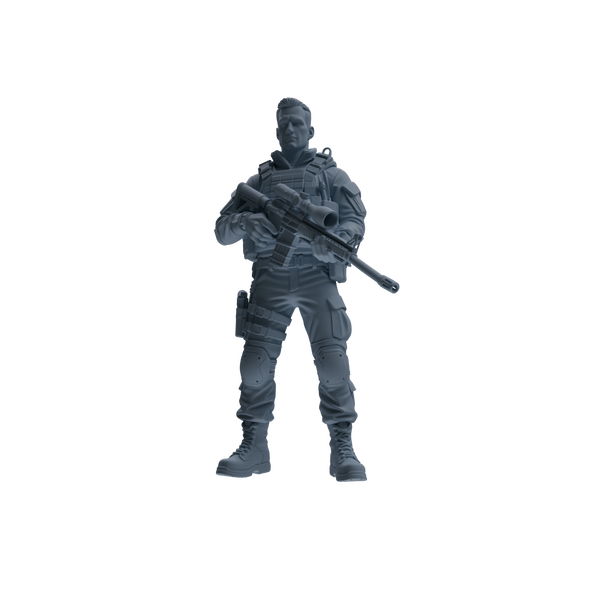MRY-SFW SSTR176 Miniatures Soldier Model Kit Special Forces Soldier Modern Model 3 pcs