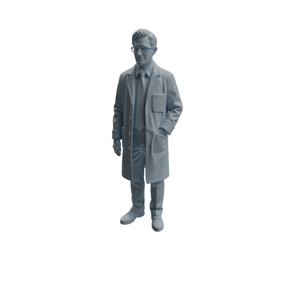 Detail view of MRY-SFW LYTR965 Lab Research Teacher Character Modern Model 4 pcs Model