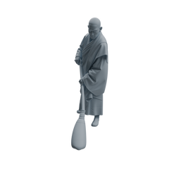 Detail view of MRY-SFW LYTR1083 Sweeping Monk Character Modern Model 4 pcs Model