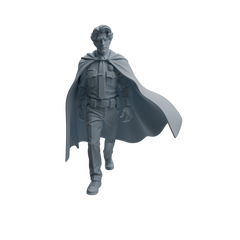 Detail view of MRY-SFW LYTR949 Cape Uniform Man Character Modern Model 4 pcs Model