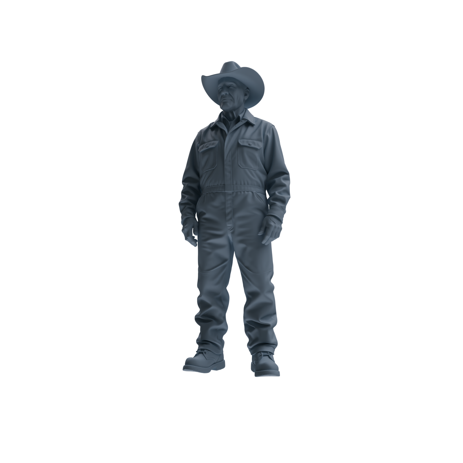 Detail view of MRY-SFW LYTR922 Farm Cowboy Worker Multi-pose Modern Model 3 pcs Model