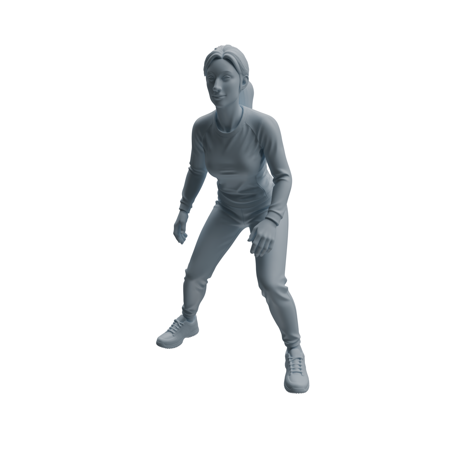 Detail view of MRY-SFW LYTR969 Ball-Sports PE Teacher Character Modern Model 4 pcs Model