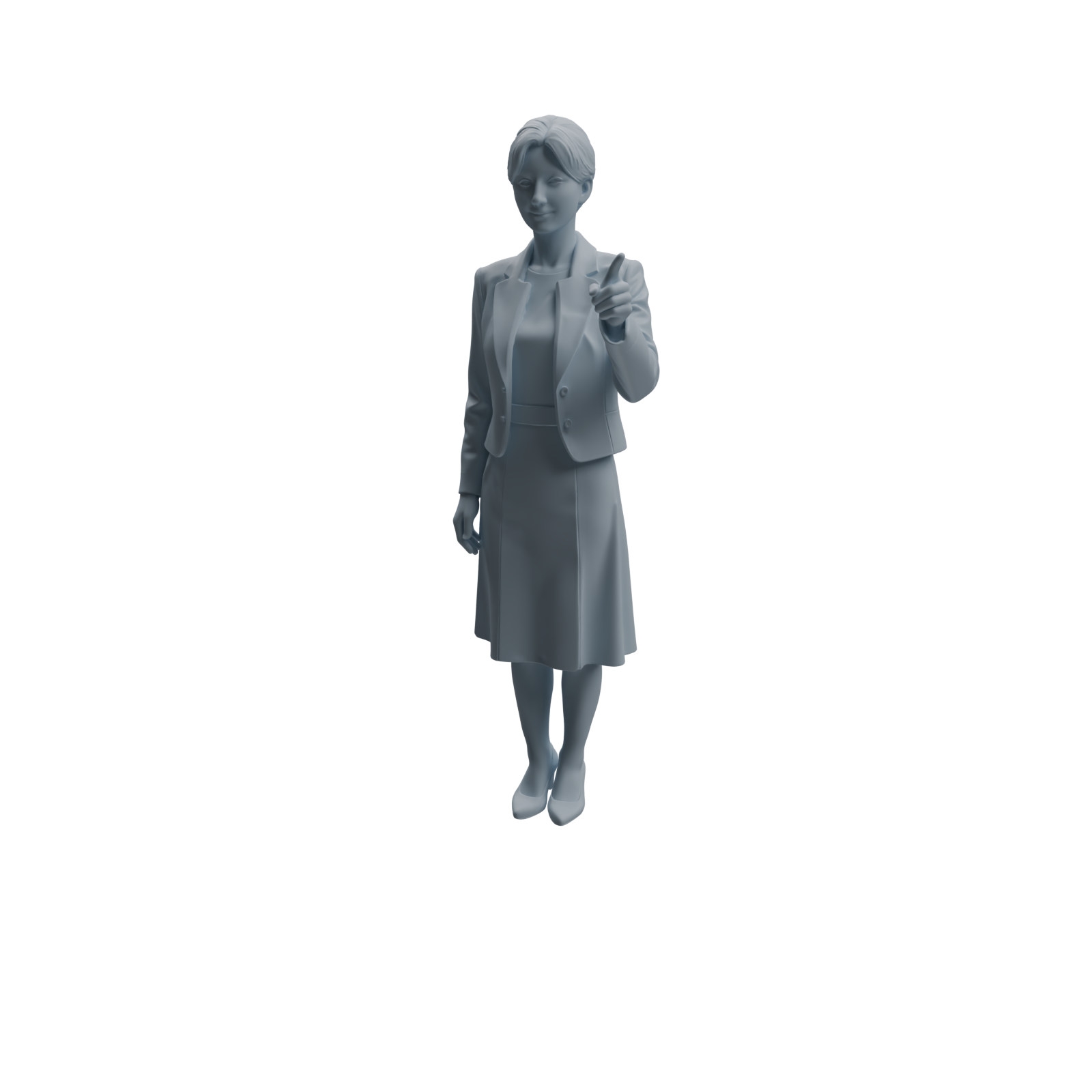 Detail view of MRY-SFW LYTR970 Classroom Teaching Teacher Character Modern Model 3 pcs Model
