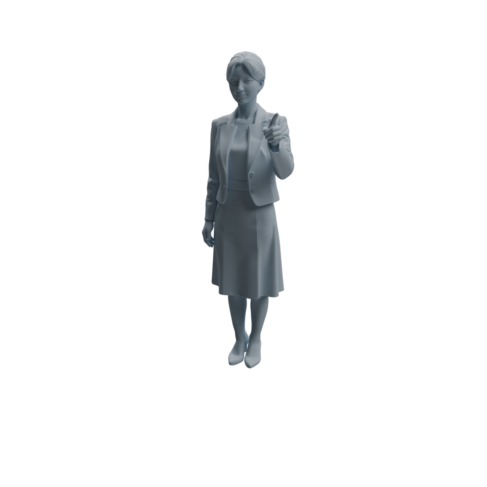 Detail view of MRY-SFW LYTR970 Classroom Teaching Teacher Character Modern Model 3 pcs Model