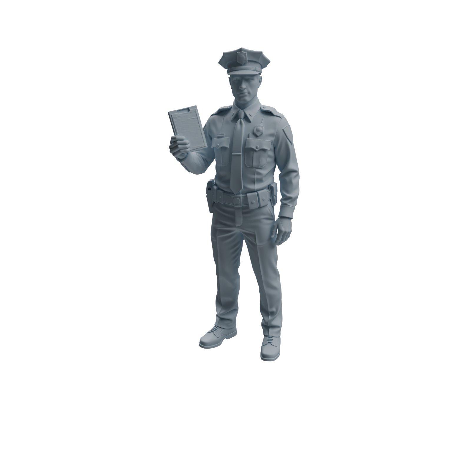 Detail view of MRY-SFW LYTR959 Multi-Scenario Male Police Officer Character Modern Model 4 pcs Model