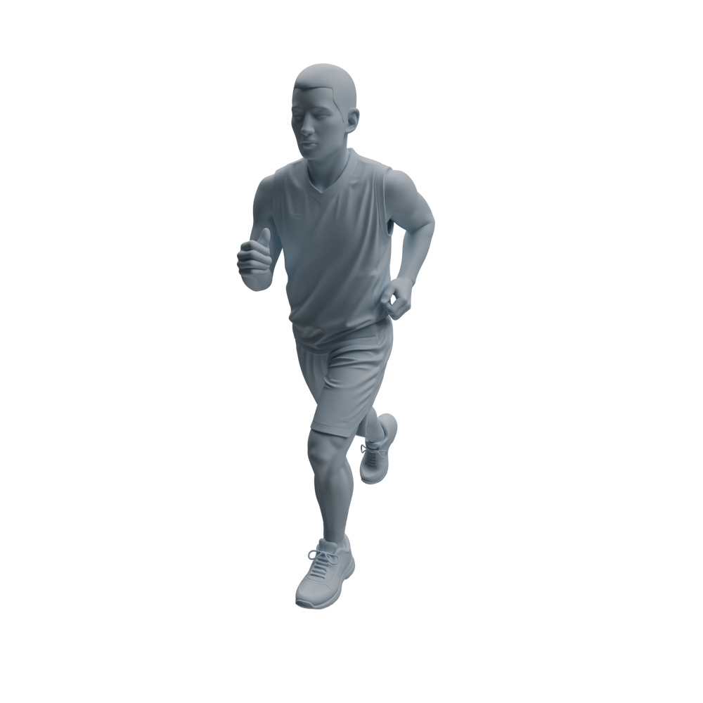 Detail view of MRY-SFW LYTR967 Sports-Scene PE Teacher Character Modern Model 4 pcs Model