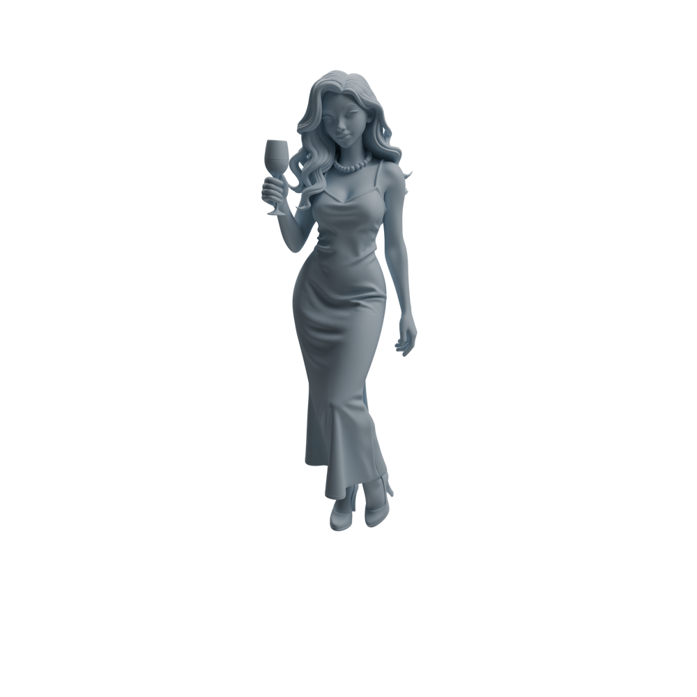 Detail view of MRY-SFW LYTR935 Banquet Female Guest Character Modern Model 4 pcs Model