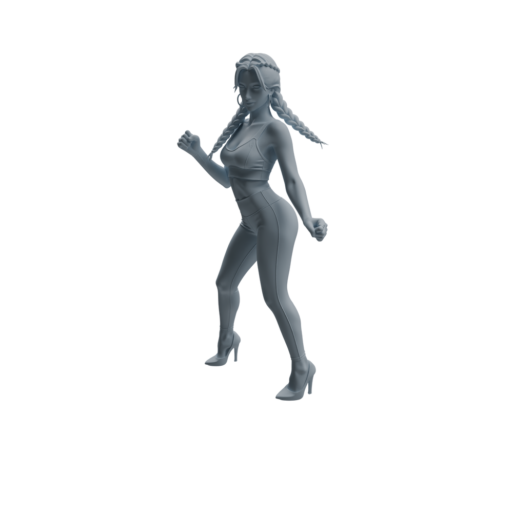 Detail view of MRY-SFW LYTR929 Nightclub Dancer Woman Character Modern Model 4 pcs Model