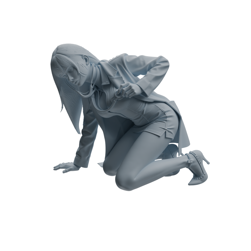 Detail view of MRY-SFW LYTR1005 Female Doctor in Different Poses Character Modern Model 3 pcs Model