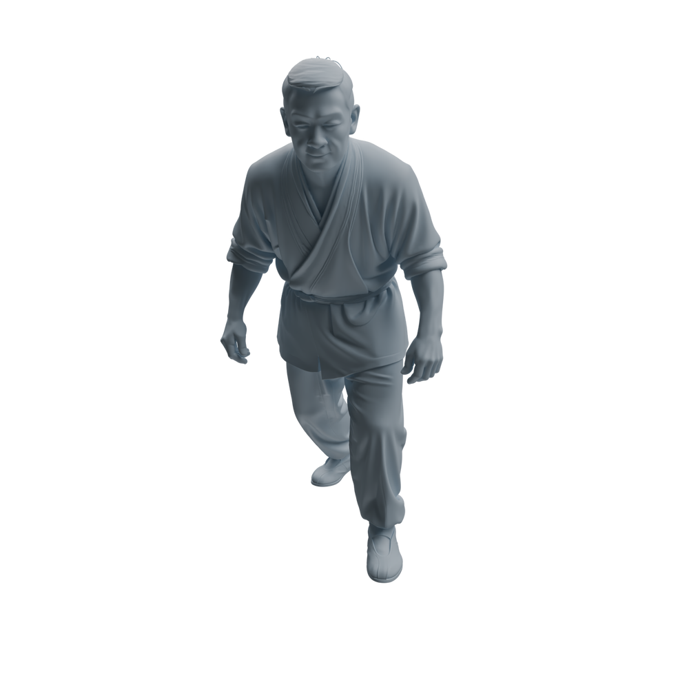 Detail view of MRY-SFW LYTR997 Market Vendor Character Modern Model 4 pcs Model