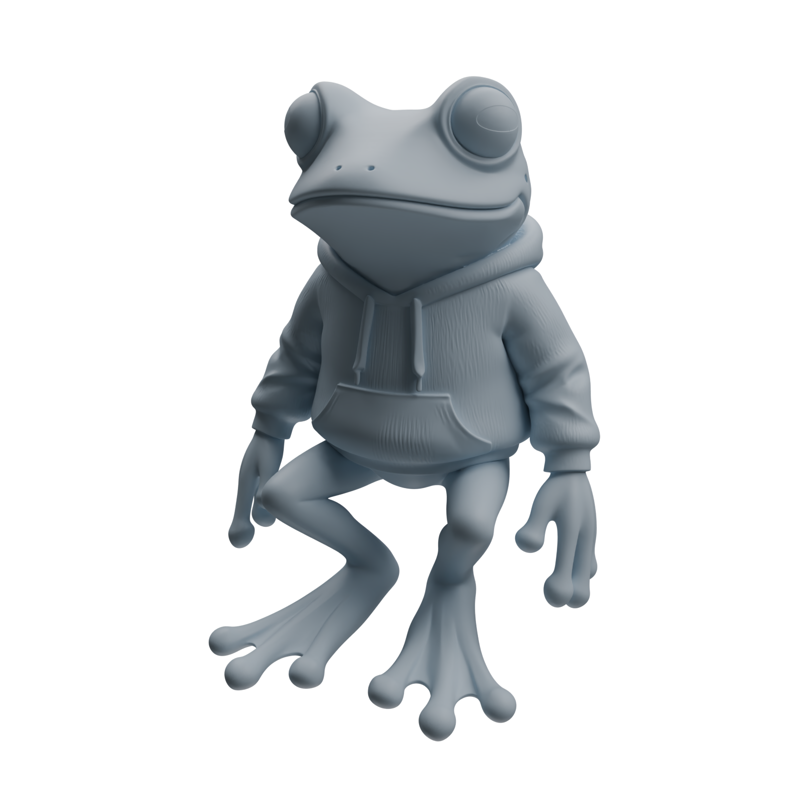 Detail view of MRY-SFW LYTR1053 Cartoon Frog Animal Modern Model 3 pcs Model