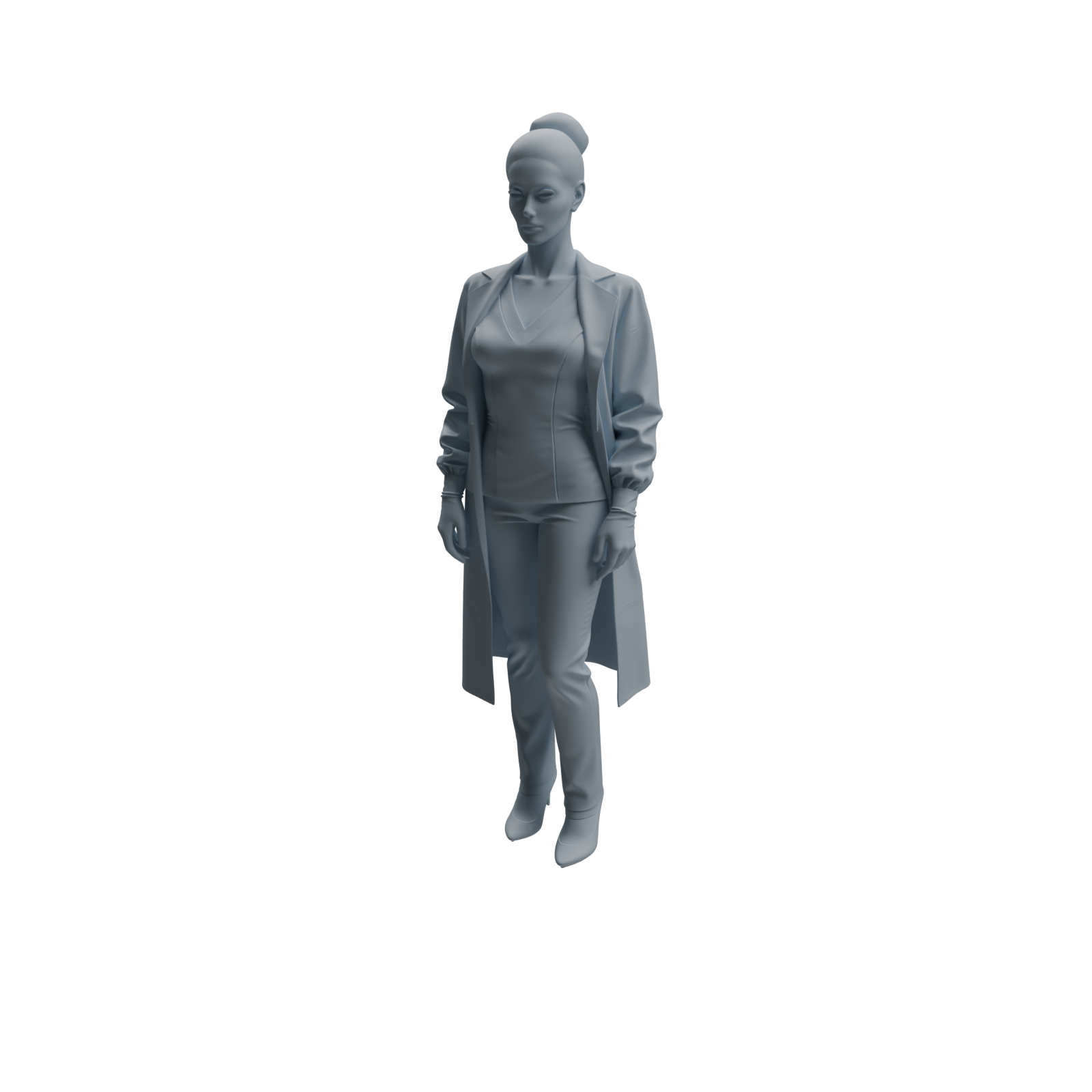 Detail view of MRY-SFW LYTR999 Professional Female Doctor Character Modern Model 4 pcs Model