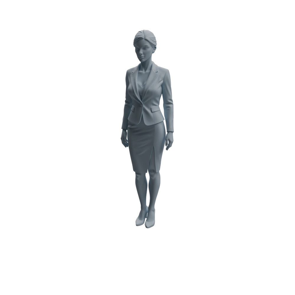 Detail view of MRY-SFW LYTR975 Business-Suit Office Woman Character Modern Model 4 pcs Model