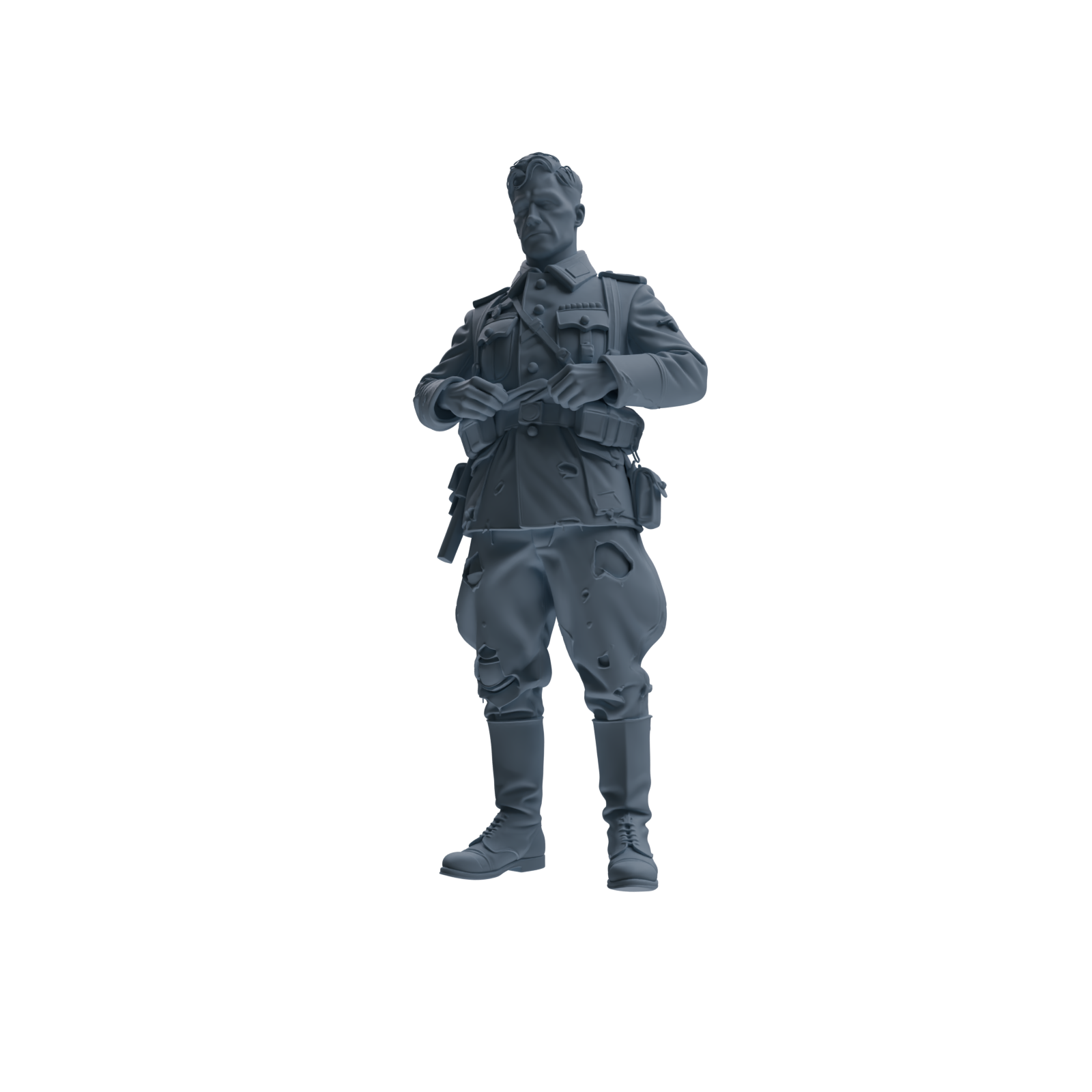 MRY-SFW SSTR181 Miniatures Soldier Model Kit Combat Soldier Pose Modern Model 6 pcs