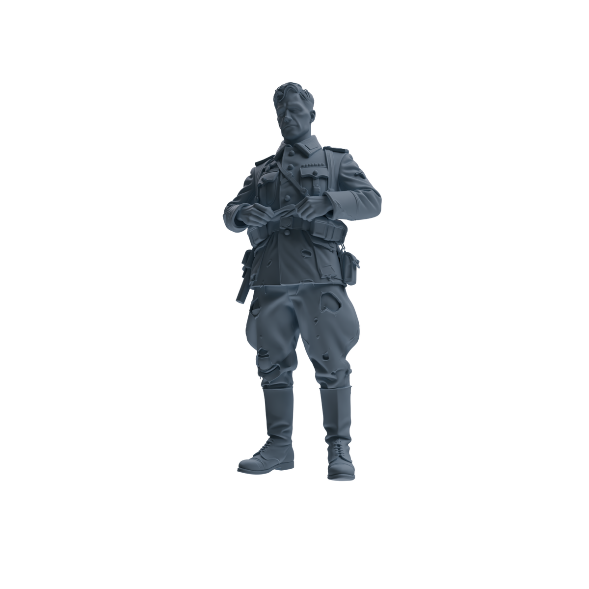 MRY-SFW SSTR181 Miniatures Soldier Model Kit Combat Soldier Pose Modern Model 6 pcs — detail view 3