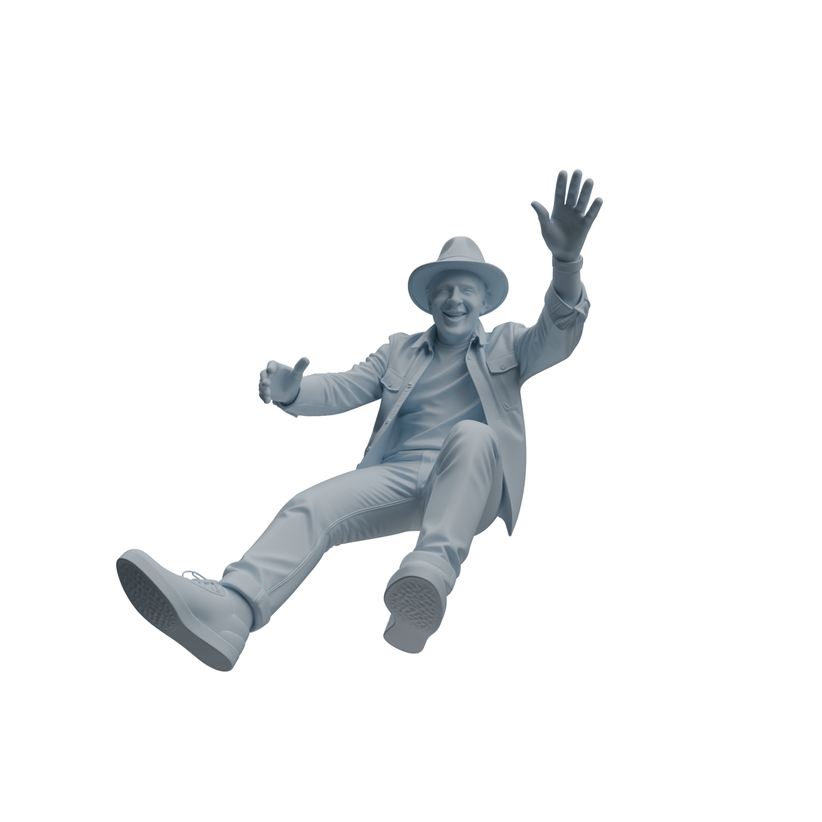 Detail view of MRY-SFW LYTR1041 Joyful Interactive Male Character Modern Model 4 pcs Model