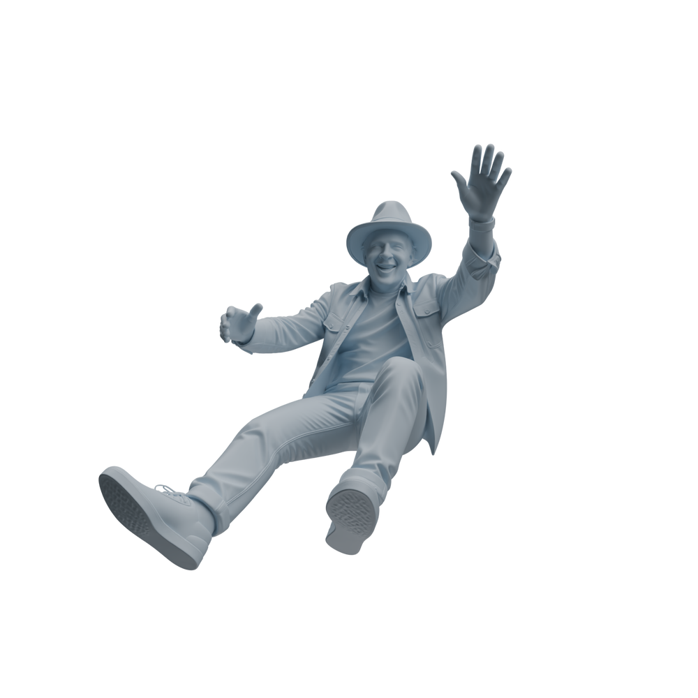 Detail view of MRY-SFW LYTR1041 Joyful Interactive Male Character Modern Model 4 pcs Model